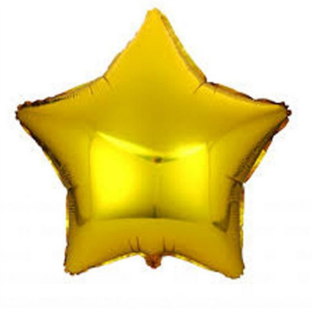 Globo estrella dorado 45cm
